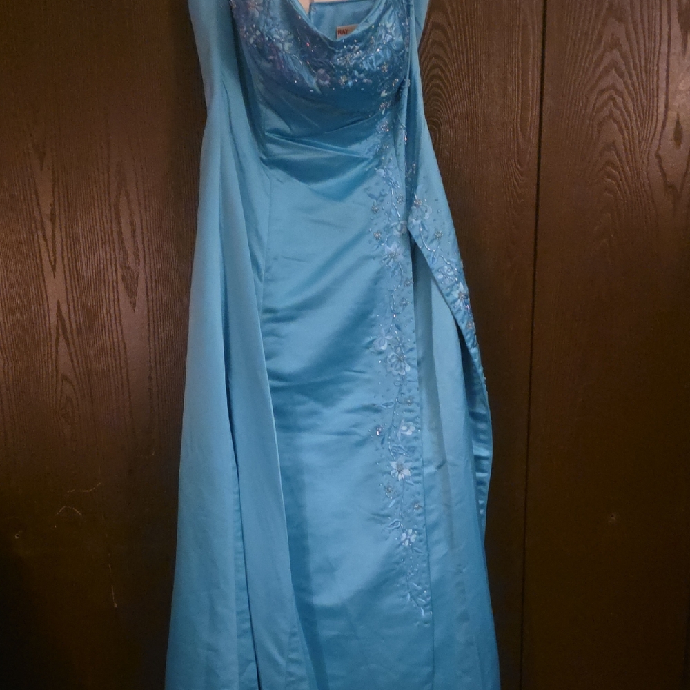 May Queen Light Blue Prom Dress